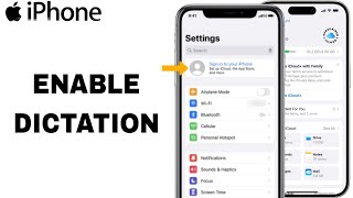 How To Enable Dictation On iPhone Settings [upl. by Trilly623]