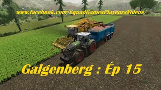 SquadGamesPlayeursVideos  FS 22  Galgenberg Ép 15  Récolte betteraves rouges et carottes [upl. by Paulsen]