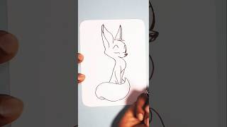 Fox Drawing 🦊🌱  Easy Art shorts drawing fox foxdrawing easydrawing art [upl. by Jerad]