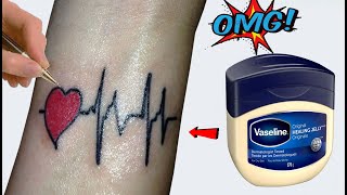 How to make tattoo at home  Diy tattoo with pen [upl. by Warga]