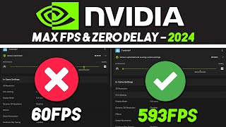 Best NVIDIA Control Panel Settings for GAMING in 2024 🔥🎮 [upl. by Marnie]