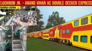 Ayodhya to Lucknow by ANVT DOUBLE DKR 12583 One of the best trains to travel in Indian Railways [upl. by Tebazile]