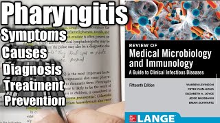 Pharyngitis Causes and Symptoms Microbiology LANGE Book Pharyngitis in urdu hindi Strep throat [upl. by Akitnahs893]