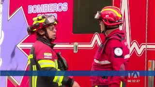 Un patrullero de policía chocó contra un trolebús en la Av 10 de Agosto en Quito [upl. by Ailak]