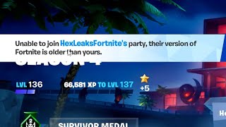 Matchmaking error on Android  Cant Download v2620 Update Fortnite [upl. by Galang]