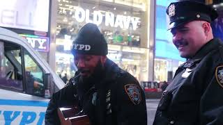 NYPD singing for a homeless man nypd [upl. by Nylloh]