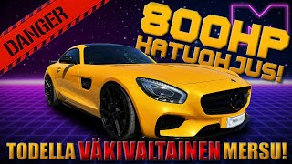 KOEAJOSSA  VIRITETTY MERCEDESBENZ AMG GTS 16 4K [upl. by Higbee]