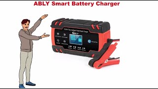 ABLY Smart Battery Charger Review  Explain With Whiteboard Animation [upl. by Tayler]