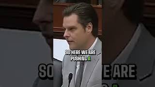 Matt Gaetz Question Air Force General should we push programs groups of servicemembers [upl. by Oiruam]