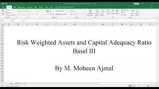 How to Calculate RiskWeighted Assets RWA and Tier 1 Capital Ratio  A Practical Guide using Excel [upl. by Swift612]