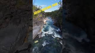 Abisko national park Sweden  Drone shot [upl. by Elhsa104]