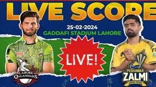 Peshawar zalmi vs Lahore Qalandars match live  PSL 9 live  LQ vs PZ 2024 [upl. by Ilarrold]