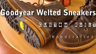 Goodyear Welted Sneakers  Custom built for easy resole [upl. by Ymij]