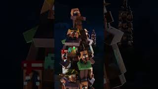 VILLAGER NEWS INVASION Minecraft Animation shorts [upl. by Ashatan]