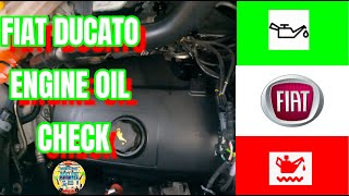 Fiat Ducato motorhome camper how to check engine oil grade plus correct coolant maintenance top up [upl. by Randell83]