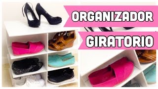 ORGANIZADOR DE CARTON PARA ZAPATOS GIRATORIO [upl. by Noni]