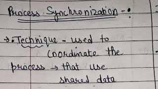 Process Synchronization  independent and cooperating process in operating system shikshacs [upl. by Winikka]