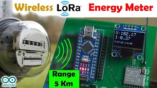 LoRa Energy Meter using Arduino  Energy meter Lorawan  LoRa Power Meter electricity meter [upl. by Sarene]