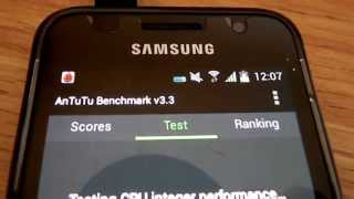 AnTuTu Bechmark Samsung Galaxy S1 GTI9000 Jellybean [upl. by Anihsat]