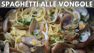 Spaghetti Vongole with 2 SECRET Ingredients  Wally Cooks Everything [upl. by Terces195]