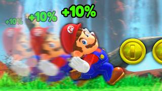 Mario but he gets Faster Every Coin [upl. by Leund422]