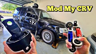 How to Replace Honda Trailing Arm Bushing  CRV gets Camber and Toe Arms  Mod my CRV [upl. by Hamirak]