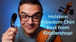 Violin Chin Rest Review The Holstein Freedom Rest from Fiddlershopcom [upl. by Toms]