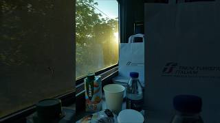 FS Treni Turistici Italiani  COLAZIONE in CUCCETTA C6  Espresso CADORE railway travel breakfast [upl. by Ayram537]