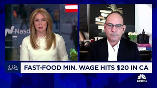 McDonald’s CA franchisee on new minimum wage The sheer scale of the impact is just breathtaking [upl. by Hsiekal]