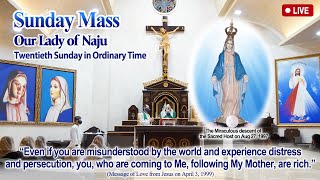 ❤️ LIVE Holy Rosary amp Mass│Twentieth Sunday in Ordinary Time August 18 2024│Naju Shrine ❤️ [upl. by Xanthus]