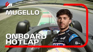 ONBOARD Alpine F1  Hotlap at Mugello [upl. by Ecinna]