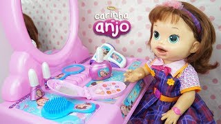 BABY ALIVE SARA COMILONA PENTEADEIRA CARINHA DE ANJO DULCE MARIA MINHA BONECA PASSANDO BATOM [upl. by Madora]