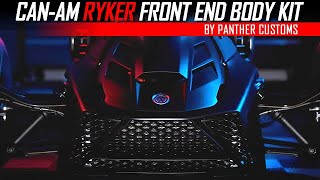 CanAm Ryker Front End Body Kit by Panther Customs  Install [upl. by Einal]