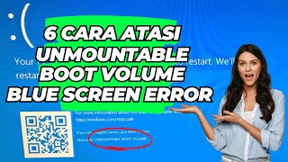 6 Cara Mengatasi Unmountable Boot Volume Blue Screen Error [upl. by Llenad]