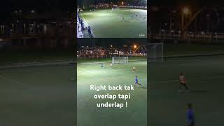 Right back underlap tak overlap [upl. by Fagaly]