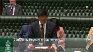 Mr Stephen Bell Jason Yatsen Li MPs Community Recognition Statements at NSW Parliament [upl. by Fredra917]