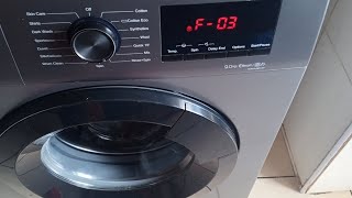 Fix Hisense washing machine F03 error code by yourselfunblock or change the drain pump [upl. by Yenahpets]