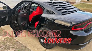 Dodge Charger Window Louver Installation [upl. by Sherlocke]