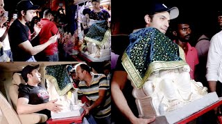 Sharad Malhotra Takes Ganpati Bappa Home  Ganesh Chatruthi 2024 [upl. by Barbabra742]