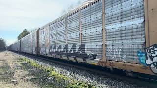 CSX Train M280 Northbound Autoracks Madison Tennessee 232024 [upl. by Haukom]