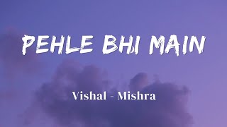 Pehle Bhi Main  Vishal Mishra  Animal  Official Audio  Lyrics Video  SF LYRICS HUB [upl. by Barb]