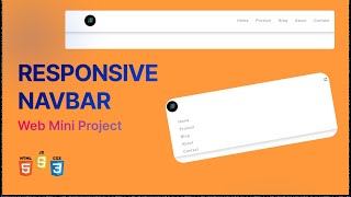 Responsive Navigation Bar Website using HTML CSS JS  Full Tutorial with Source Code [upl. by Wilkie512]