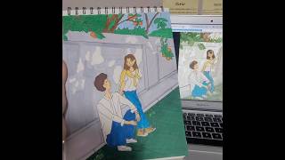 Our beloved summer kdrama çizimi 1drawing kdrama keşfet keşfetbeniöneçıkar [upl. by Nivek]