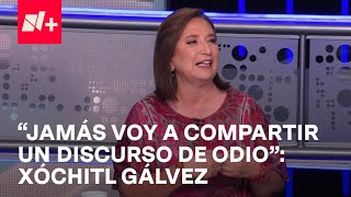 Xóchitl Gálvez reitera que no milita en ningún partido y no comparte discursos de odio Tercer Grado [upl. by Venita679]