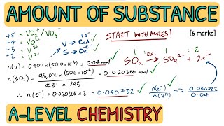 Amount of Substance｜Very Difficult A Level Chemistry Past Paper Question AQA [upl. by Nolubez877]