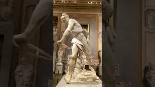 Rome  Galleria Borghese Bernini David 1 [upl. by Aljan]