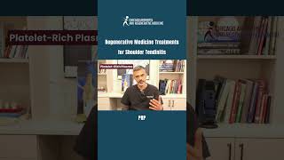 Regenerative Medicine Treatment for Shoulder Tendinitis  PlateletRich Plasma PRP [upl. by Ocnarfnaig610]