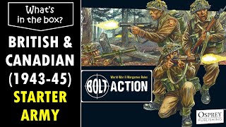 Bolt Action British amp Canadian Army 194345 Starter Army unboxing and review [upl. by Nemracledairam]