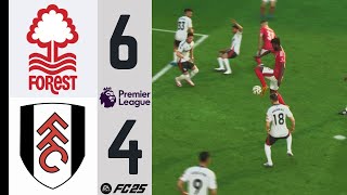 NOTTINGHAM FOREST vs FULHAM  PREMIER LEAGUE 20242025  FECHA 6  EA SPORTS FC™ 25 [upl. by Oigroig]