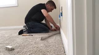 How To Install Carpet Over Pad STEP BY STEP [upl. by Bamberger]